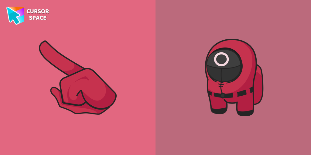 Custom Cursor Among Us Squid Game Worker Character Theme